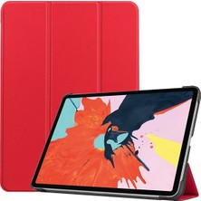 Jingyi iPad Air 4. Nesil 10.9 2020" Için, iPad Air 4 Kapağı, Otomatik Uyandırma/uyku Özelliğine Sahip Ince Stand Kapağı - Kırmızı (Yurt Dışından)