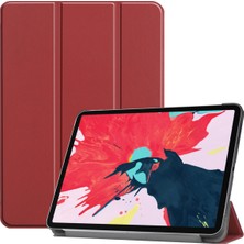 Jingyi 2020 iPad Pro 11" (2. Nesil) Için, Ince Deri Kılıf, Otomatik Uyandırma/uyku - Bordo (Yurt Dışından)