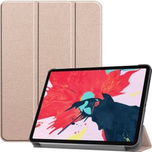 Jingyi 2020 iPad Pro 11" (2. Nesil) Için, Ince Deri Kılıf, Otomatik Uyandırma/uyku - Altın (Yurt Dışından)