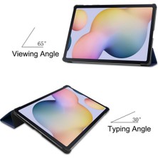 Jingyi Samsung Galaxy Tab S7 PLUSS7PLUS(T970/T975) Kapak 2020 Için,[otomatik Uyku/uyandırma]deri Ince Üç Katlı Kapak Manyetik Stand Koyu Mavi (Yurt Dışından)