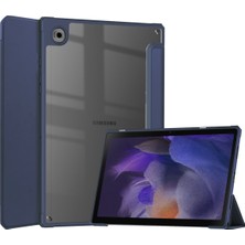 Jingyi Samsung Galaxy Tab A8 10,5" 2022 Modelleri (SM-X200/X205) Için, Şeffaf Şeffaf Sırtlı Darbeye Dayanıklı Kapak, Otomatik Uyandırma/uyku, Koyu Mavi (Yurt Dışından)