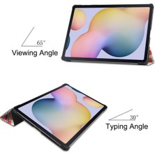 Jingyi Samsung Galaxy Tab S7 PLUSS7PLUS(T970/T975) Kapak 2020 Için, 【otomatik Uyku/uyandırma】 Deri Ince Üç Katlı Kapak Manyetik Stand Kelebek (Yurt Dışından)