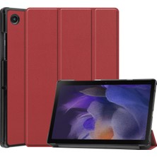 Jingyi Samsung Galaxy Tab A8 10,5" 2022 Modelleri (SM-X200/X205), Tablet Kılıfı, Otomatik Uyandırma/uyku, Bordo (Yurt Dışından)