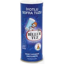Billur Tuz İyotlu Piknik Tuzu 125 gr  x 12
