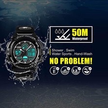 Çocuklar Dijital Spor Izle, Erkek Kız Su Geçirmez Spor Açık Saatler Çocuk Rahat Elektronik Analog Kuvars Bilek Saatleri Alarm Kronometre ile (Yurt Dışından)
