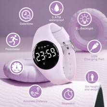 Çocuk Saati, Erkek Kız Çocuklar Için Dijital Saat, Fitness Takipçili Spor Saat, Çalar Saat, Kronometre, Uygulamasız ve Su Geçirmez, 5-12 Yaş Arası Çocuklara Yönelik Saat (Yurt Dışından)