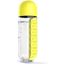 7 Günlük Hap Kutusu Organizatörü, Su Şişesi Haftalık Dağıtıcılar Hatırlatıcıları, 20 Oz (Sarı) (Yurt Dışından)