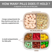 Günlük Vitamin Organizatör, Taşınabilir Hap Kutusu Seyahat, Ilaç Hap Kutuları Konteynerler Şişe, Çanta Için Küçük Hap Tutucu Taşıyıcı, Sevimli Ilaç Dağıtıcı Yardımcıları (Renkli) (Yurt Dışından)