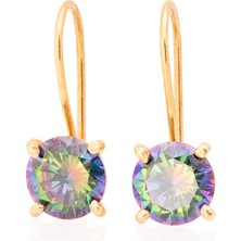 Gümüşcüm Mistik Topaz Otantik Kadın Küpe