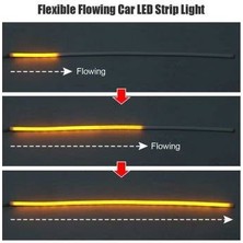 Karva Kayar LED Sinyalli Sarı Far Içi Kristal LED 2 Renk