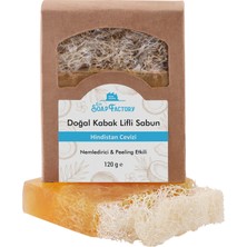 The Soap Factory Doğal Kabak Lifi Hindistan Cevizi Sabunu 120 g x 3 Adet (Toplam 360 g) - Vegan - Lüks - Çevre Dostu - Bütün Cilt Tipleri İçin Uygun - Üstün Cilt Bakımı - Bitkisel