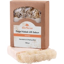 The Soap Factory Doğal Kabak Lifi Vanilya Sabunu 120 g x 3 Adet (Toplam 360 g) - Vegan - Lüks - Bütün Cilt Tipleri İçin Uygun