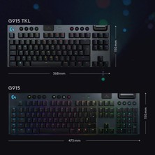 Logitech G913 Tkl Kablosuz Rgb Mekanik Oyun Klavyesi