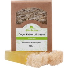 The Soap Factory Doğal Kabak Lifi Avokado Sabunu 120 g - Vegan - Lüks - Çevre Dostu - Bütün Cilt Tipleri İçin Uygun - Üstün Cilt Bakımı