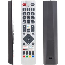 Weko Kl Sharp Sh-V1 Netflıx-Youtube-Google Play Tuş-Prıme Vıdeo Ses Komutlu LCD LED Tv Kumanda Siyah - Beyaz