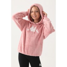 Kappa Pembe Welsoft Kız Çocuk Sweatshirt