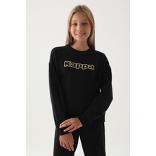 Kappa Kız Çocuk Siyah Sweatshirt