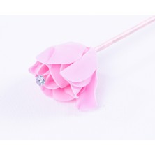 Hediyelik yapay gül, pembe  1 adet