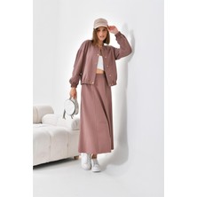 Ftz Women Kadın İki İp Etekli Takım Kahve 30619