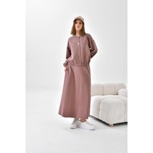Ftz Women Kadın İki İp Etekli Takım Kahve 30619