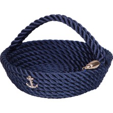 Tienda By Jale Kulplu Eşya Sepeti (Yuvarlak) – Marin Tarz Yat & Tekne Aksesuarı
