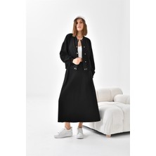 Ftz Women Kadın İki İp Etekli Takım Siyah 30619