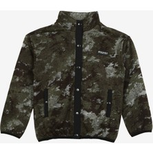 Discovery Expedition Haki Erkek Çocuk Dik Yaka Oversize Desenli Sweatmont D3WB-SWT3