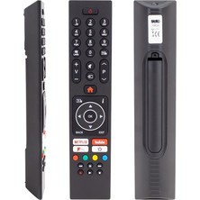 Vestel Weko Kl Vestel Netflıx-Youtube-Play Tuşlu Lcd-Led Tv Kumanda (RC43137-30101403) Yazısız Siyah
