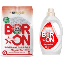 Boron Doğal Mineralli Toz Temizlik Ürünü Beyazlar + Sıvı Temizlik Ürünü Beyazlar