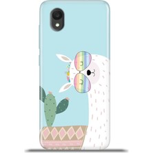 Cupcase Alcatel 1 2022 Kılıf Esnek Silikon Kamera Koruma 4K Desenli Özel Tasarım - Happylama