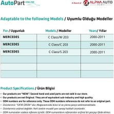 Alpha Auto Part Mercedes C Class W203,C203,S203 Için Orta Konsol Perdesi-Gri