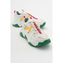 Luvi Leona Beyaz Fuşya Kadın Spor Sneakers
