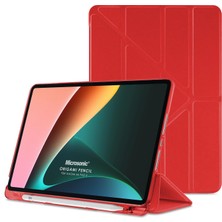 Microsonic Xiaomi Pad 6 Kılıf Origami Pencil Kırmızı