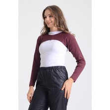 Pınkmark Kadın Içe Giyilen Tesettür Uzun Kolluk Bolero  PMBL25545