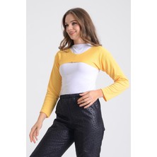 Pınkmark Kadın Içe Giyilen Tesettür Uzun Kolluk Bolero  PMBL25545