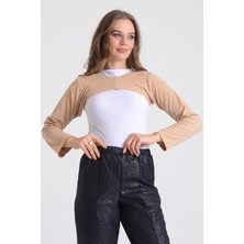 Pınkmark Kadın Içe Giyilen Tesettür Uzun Kolluk Bolero  PMBL25545