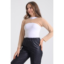 Pınkmark Kadın Içe Giyilen Tesettür Uzun Kolluk Bolero  PMBL25545