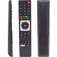 Arçelik Weko Kl Arçelik-Beko Rc 3304805/01B RM-L271B Netflıx Tuşlu Lcd-Led Tv Kumanda (TS5187R-A1) Siyah