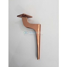 Dizaynaks Lyon Dekoratif Mobilya ve Koltuk Ayağı Rose Bakır 25 cm