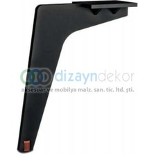 Dizaynaks Paris Dekoratif Mobilya ve Koltuk Ayağı Mat Siyah 20 cm