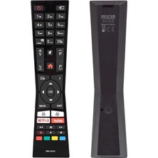 Weko Kl -Vestel-Jvc RM-C3331 Netflıx-Youtube Tuşlu Lcd-Led Tv Kumanda Siyah