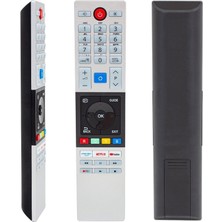 Weko Kl Toshıba CT-8543 Netflıx-Prıme Vıdeo-Youtube Tv Tuşlu Lcd-Led Tv Kumanda Siyah