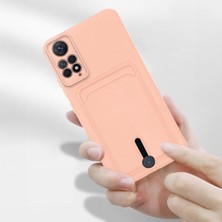 Zebana Xiaomi Redmi Note 11 Pro Uyumlu Kılıf Zebana Kartlıklı Sweet Yumuşak Silikon Kılıf Rose Gold