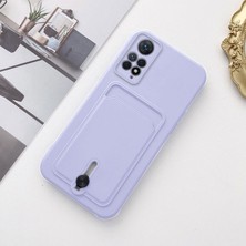 Zebana Xiaomi Redmi Note 11 Pro 5g Uyumlu Kılıf Zebana Kartlıklı Sweet Yumuşak Silikon Kılıf Lila