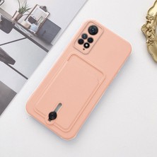 Zebana Xiaomi Redmi Note 11 Pro 5g Uyumlu Kılıf Zebana Kartlıklı Sweet Yumuşak Silikon Kılıf Rose Gold