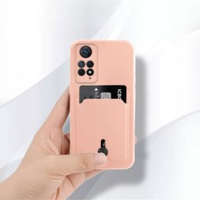 Zebana Xiaomi Redmi Note 11 Pro 5g Uyumlu Kılıf Zebana Kartlıklı Sweet Yumuşak Silikon Kılıf Rose Gold