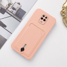 Zebana Xiaomi Redmi Note 9s Uyumlu Kılıf Zebana Kartlıklı Sweet Yumuşak Silikon Kılıf Rose Gold