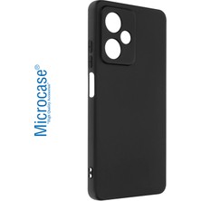 Microcase Xiaomi Redmi Note 12R 6.79 Inch Elektrocase Serisi Silikon Kılıf - Siyah AL3340