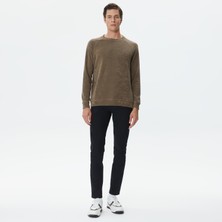 Nautıca Erkek Siyah Slim Fit Desenli Pantolon P37029T.0TB