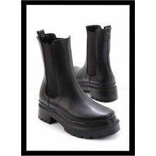 Bambi Siyah  Kadın Bot & Bootie - K02792070209